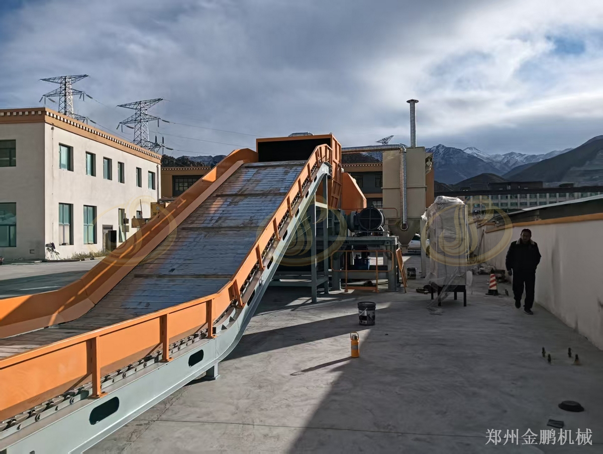 郑州金鹏垃圾减容处理设备在固废预处理中的应用