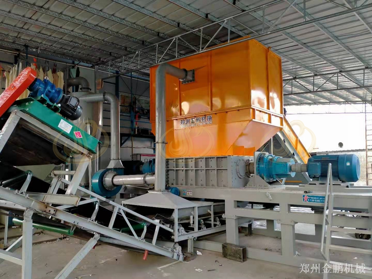 郑州金鹏垃圾破碎机用于混合生活垃圾粗碎减容